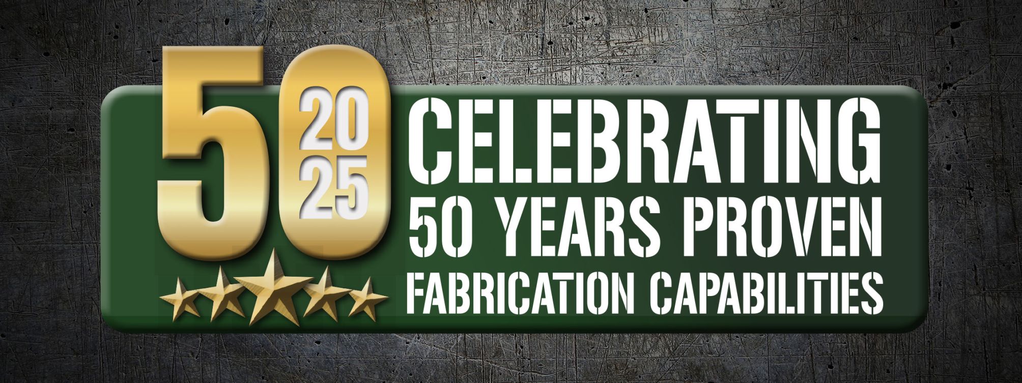 Celebrating 50 years in business.